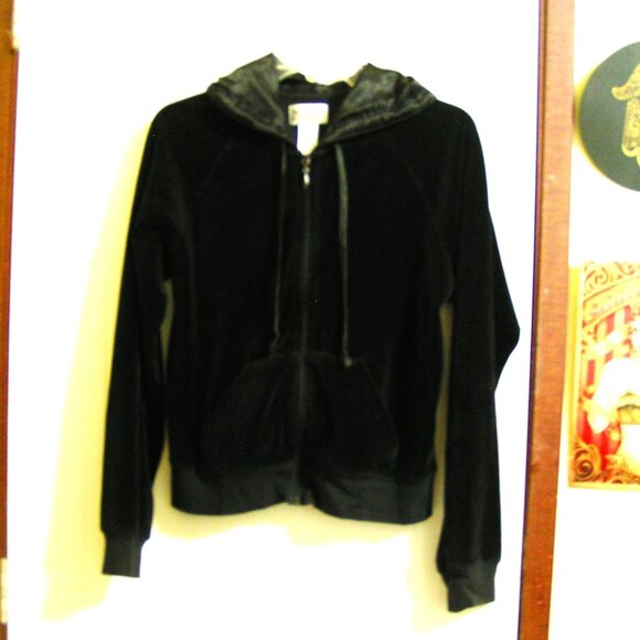 BLACK VELVET JACKET S - Picture 1 of 2